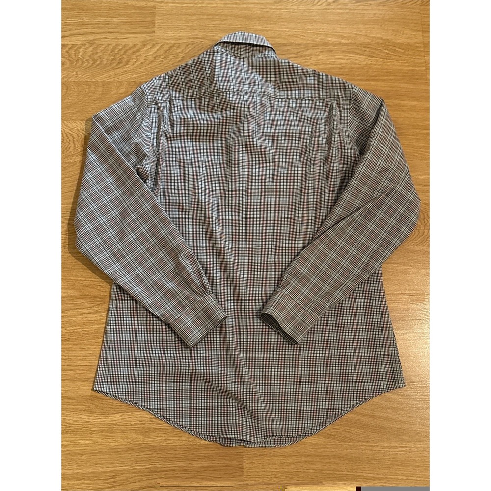 Brooks Brothers 1818 Shirt Mens Large Multicolor Plaid Slim Fit Non-Iron Stretch - Picture 5 of 7